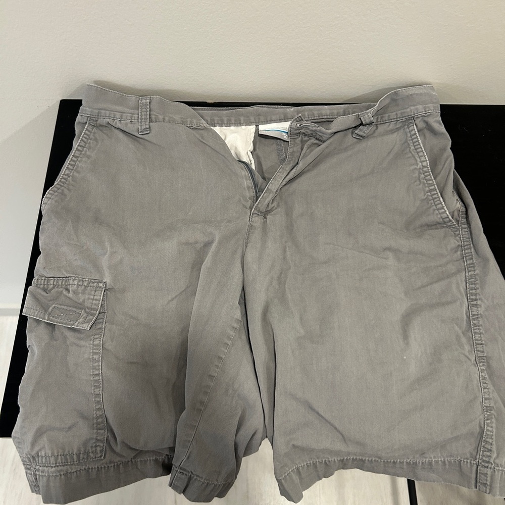 Gray Cargo Men Shorts